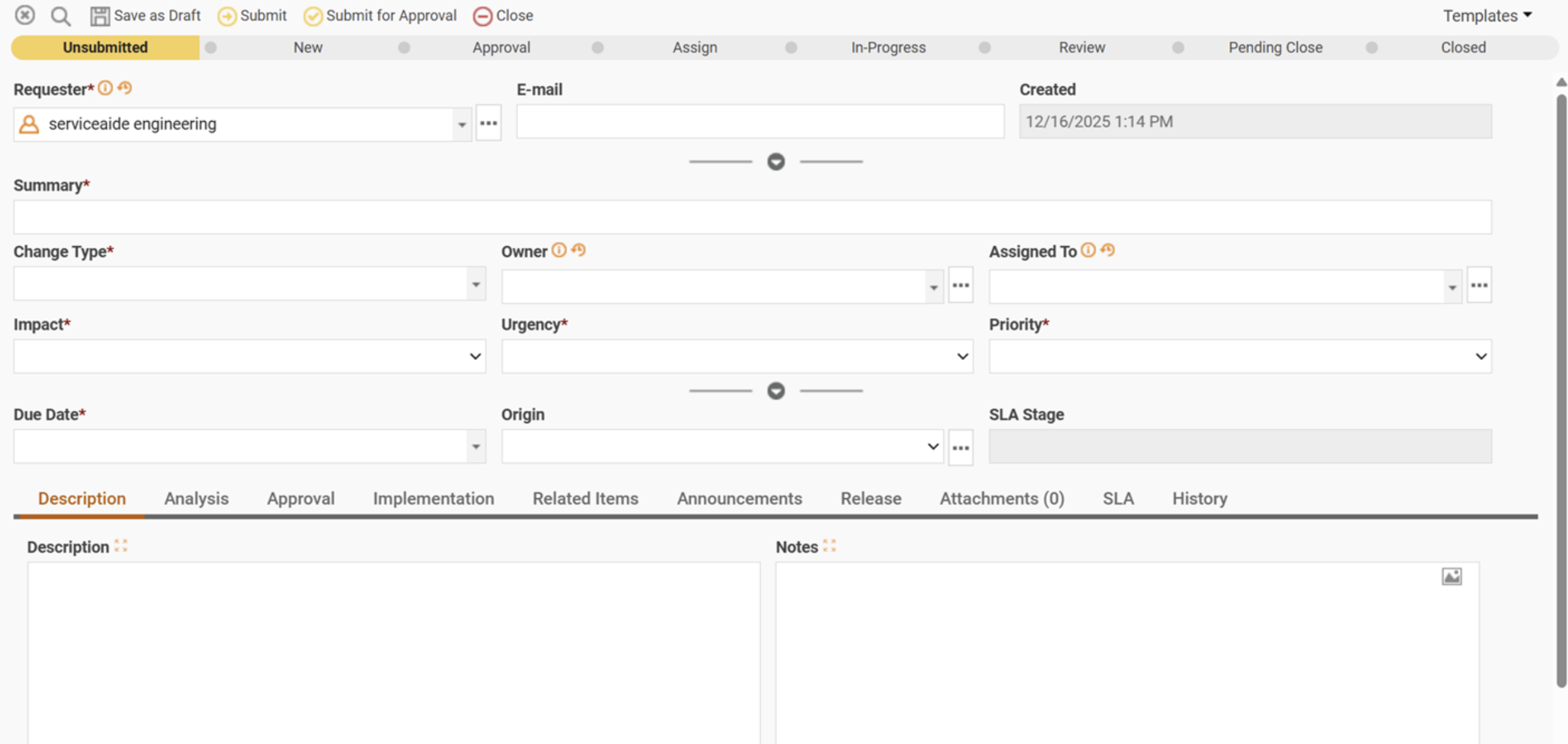 ChangeGear - Request